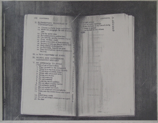 graphite drawing book photocopy by Molly Springfield
