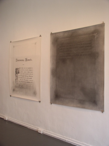 graphite drawing text by Molly Springfield