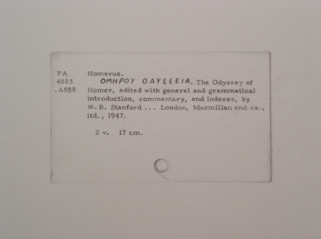 graphite colored pencil drawing card catalogue card by Molly Springfield