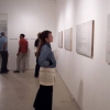 Installation view of index card paintings in The Opening Band at I-5 Gallery in Los Angeles, CA.  August 2004.
