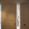 Installation view of note drawings (with walkman) at JET Artworks, Washington, DC. March 2005.