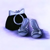 Silver Shoes and Purse 
by Linda Boucher