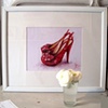 Red Sparkly Shoes
Original Oil Painting
by Linda Boucher
