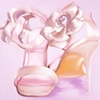 Silver Flower Shoes 
by Linda Boucher