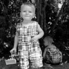 Oliver with Toy Tractor 