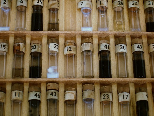  Detail, 48 perceptions counted and measured with an eyedropper