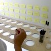 Detail, 48 perceptions measured and counted with an eyedropper (collective)