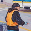 Man Pushing Carts