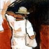 Woman with Red Pants