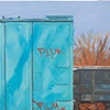 Blue Train Car