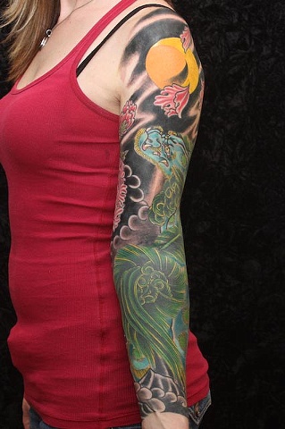 Shannon's Foo Dog Sleeve 2