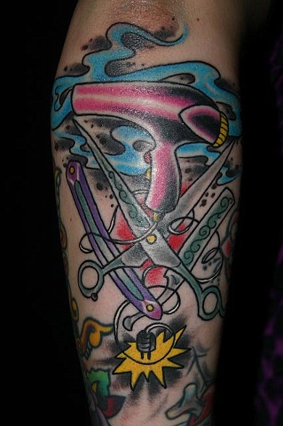 Karla's Hair-stylist Tat.