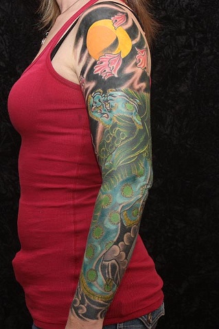Shannon's Foo Dog Sleeve 1