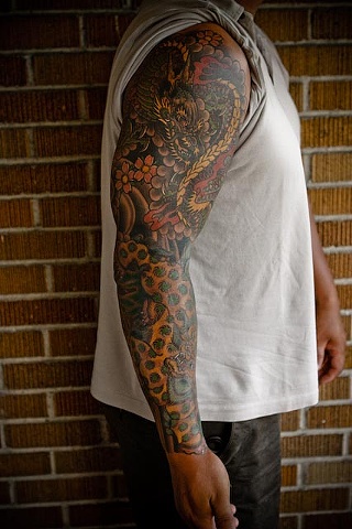 Jessie's Dragon/Foo Dog Sleeve