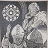 Pope collage - Pen and Ink - '95          