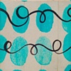 Blue Calligraphic