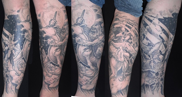 Max's leg