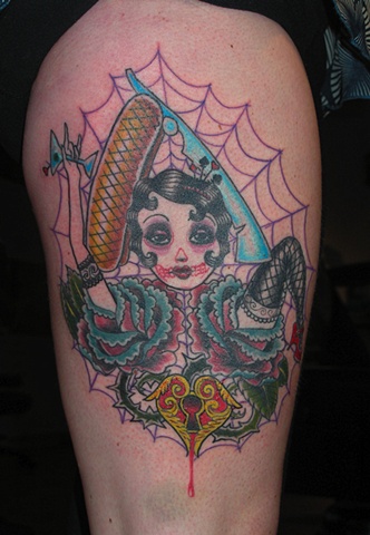 Ashleigh's leg