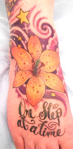 Melissa's foot