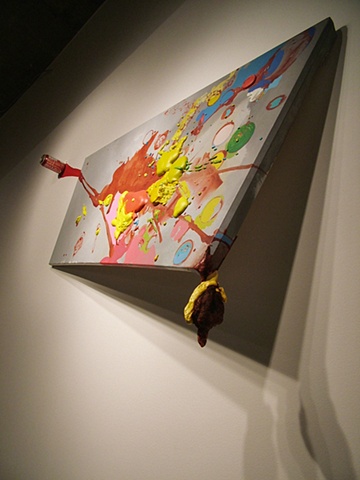 trash, foam, ready-made, installation, space, Coke