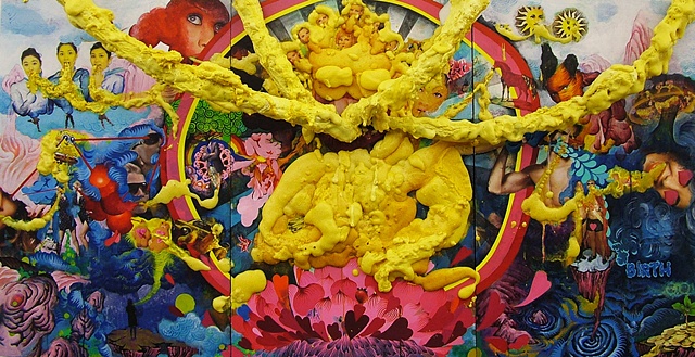 Collage Series 8 : Yellow Buddha