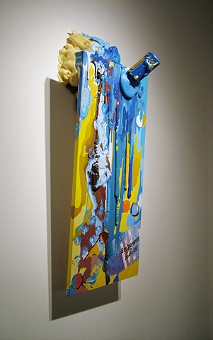 trash, foam, ready-made, installation, space