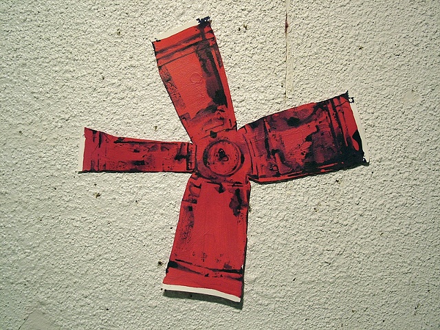 trash, art, dye
