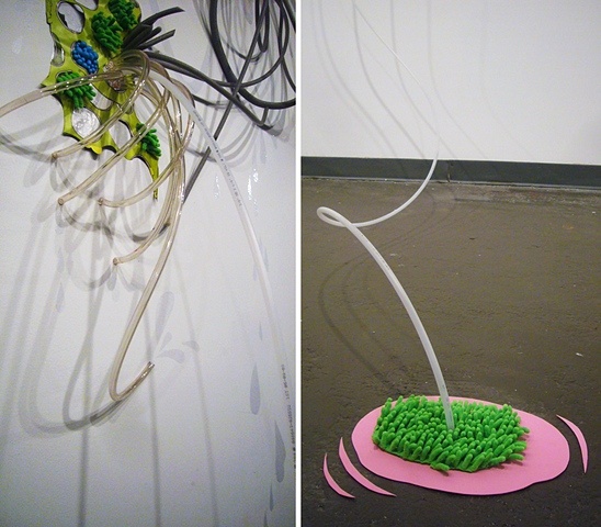 trash, drink machine, installation, space