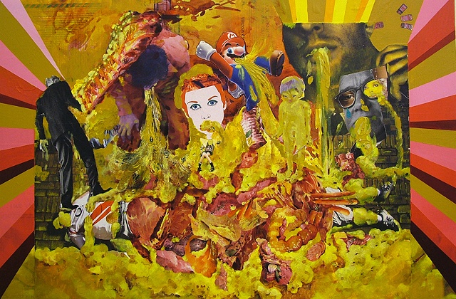 Collage Series 5 : Vomiting


