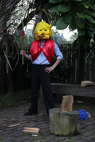 Yellow Mask: Free Service
I am a good wood-chopper.
