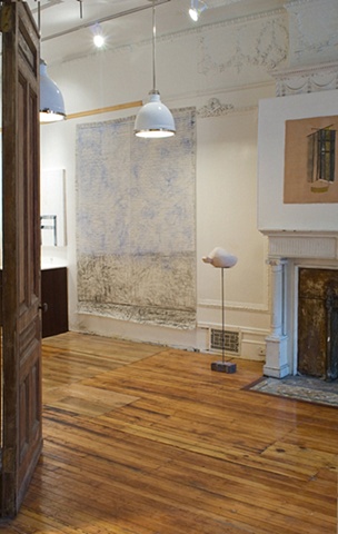 Installation view of Geography of Imagination at Adam House, New York, NY, 2009.