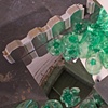 Detail view of "Bottle Neck" at Flux Factory, NY, 2011.