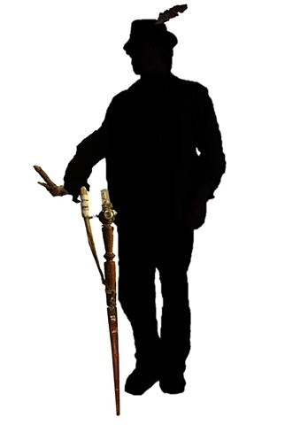Staff with Attachment