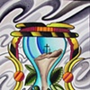 hourglass liquid acrylic