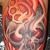 brass knuckles and skull