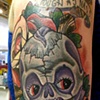 kewpie doll head day of the dead style