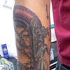 compass and gun