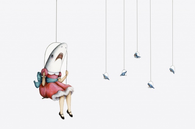 Shark GIrl in Swing