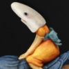 Shark Girl Riding Blue Bird
