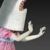Shark Girl in Pink
