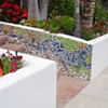 Custom mosaic installation, private residence, Solana Beach, CA