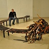 Bench made of 1000 belts