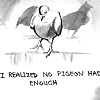 I realized no pigeon had enough