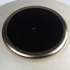 Black and White Teapot with Platinum Luster - Detail