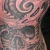 Biomech demon and skull