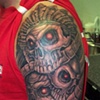 Three Skull Half Sleeve