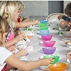 Glazing/Painting day at Birdrock Elementary!