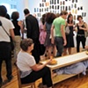 opening @ P.P.O.W. (Bryan Zanisnik performance)