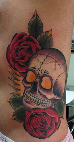 Mexican Sugar Skull Tattoo by Heath Nock Sydney Tattoo Studio
