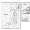 Hand-drawn maps for book "Disciple" by Susan Little